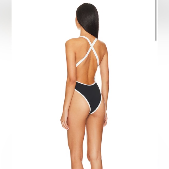 LSPACE Women's Black One-Piece Swimsuit - Picture 3 of 6